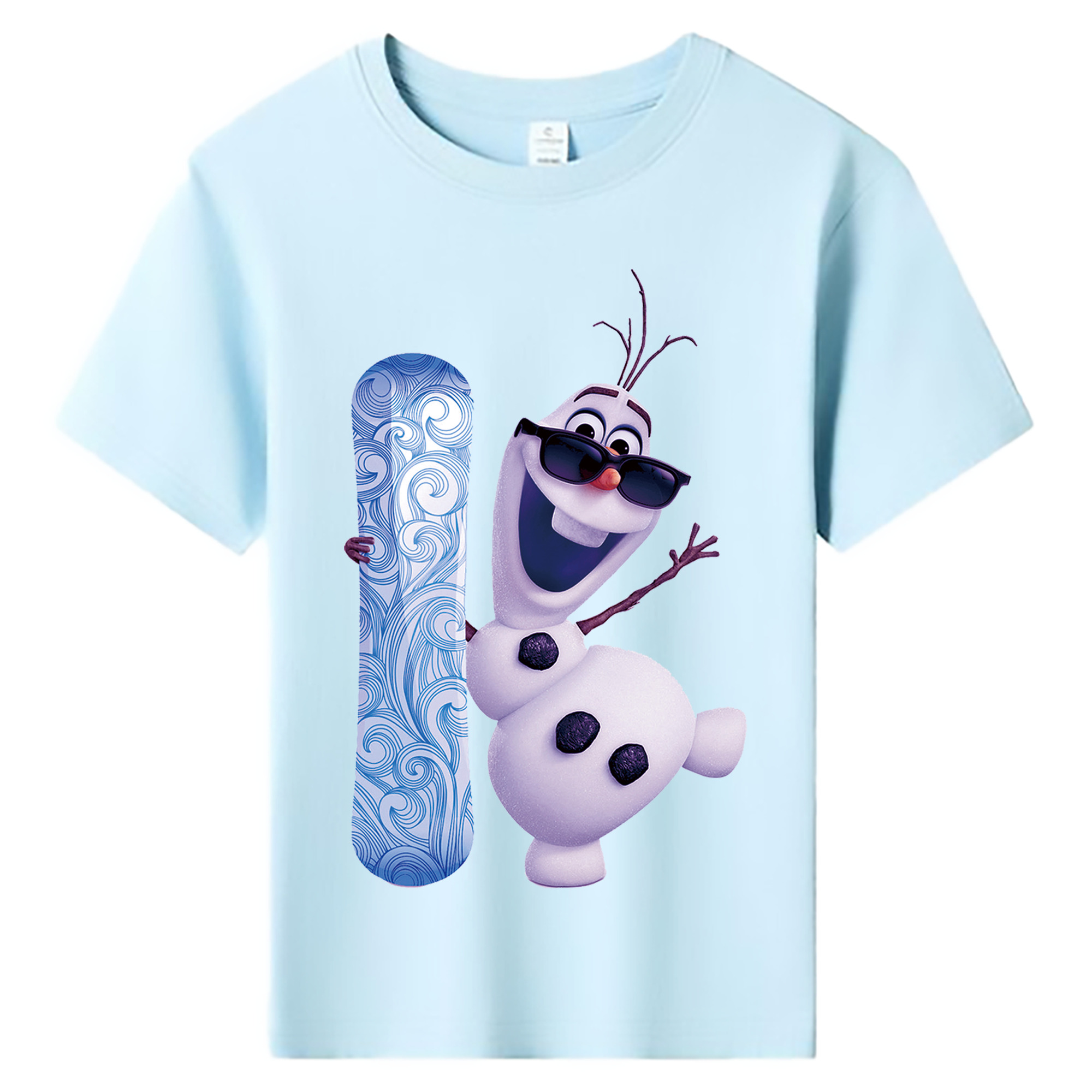 （画像用） アナと雪の女王 アンナ エルサ Frozen Anna Elsa 綿100％キッズTシャツ（フロントプリント）